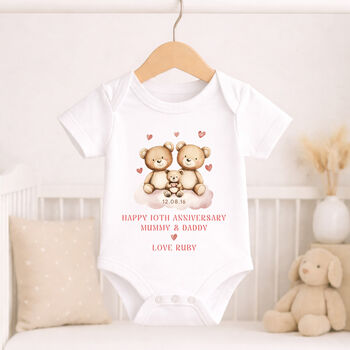 Personalised Anniversary Baby And Kids T Shirt, 3 of 8