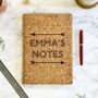 Personalised Gold And Cork B5 Notebook, thumbnail 1 of 2