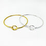 Circle Of Love Silver Bangle, thumbnail 6 of 6