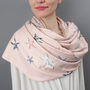 Cashmere Stars Filled With Joy Scarf, thumbnail 6 of 12