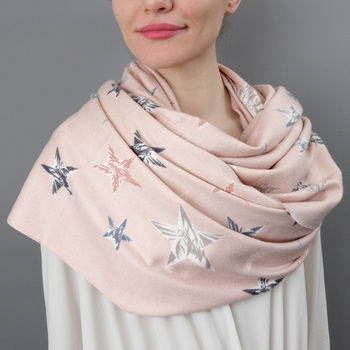 Cashmere Stars Filled With Joy Scarf, 6 of 12