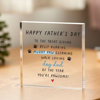 Funny Dog Dad Father’s Day Plaque Gift, 2 of 5