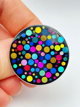 Disco Brooch/Pin/Badge With Colourful Glitter, 5 of 8
