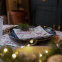 Luxury Christmas Napkin Sets Robin And Berries Grey, thumbnail 3 of 4