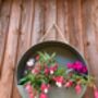 Silver Zinc Hanging Round Wall Planter 35cm Garden Pot, thumbnail 9 of 9