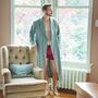 Men's 'Moss' Herringbone Brushed Cotton Robe, thumbnail 4 of 5
