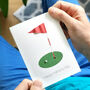 Happy Father's Day Golf Card, thumbnail 1 of 7