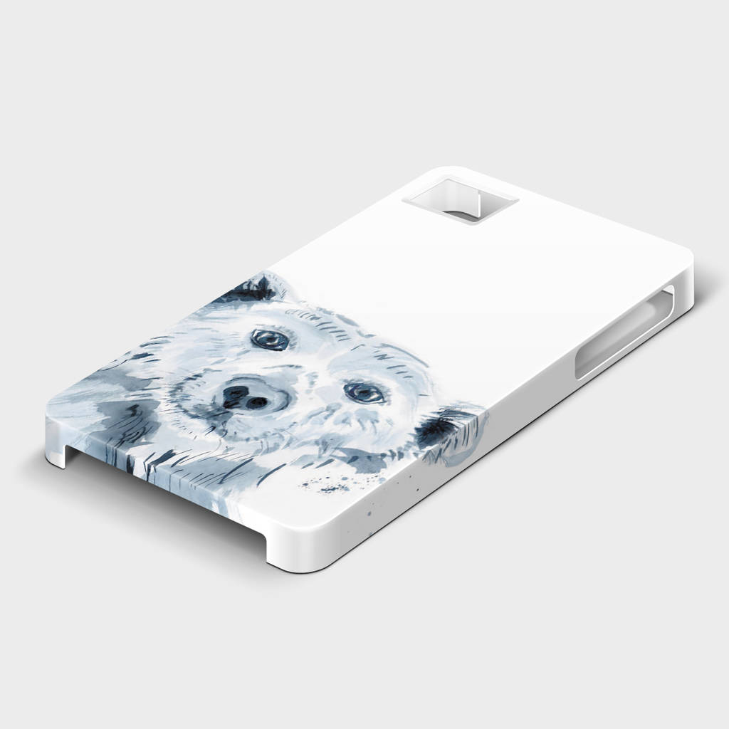 Inky Polar Bear Phone Case By Kate Moby