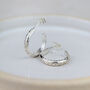 Sterling Silver Everyday Hoops Light Leopard Print, thumbnail 2 of 3