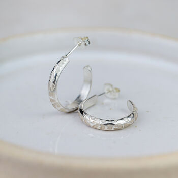 Sterling Silver Everyday Hoops Light Leopard Print, 2 of 3
