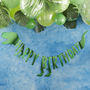 Green Dinosaur Happy Birthday Party Bunting, thumbnail 1 of 3