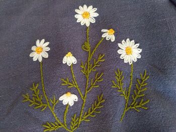 Hand Embroidered Linen Apron, 3 of 6