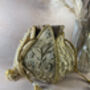 Gold Handcrafted Raw Silk Potli Bag/Wrist Bag, thumbnail 2 of 4