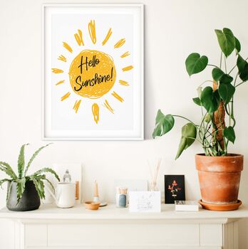 Hello Sunshine Framed Children's Print, 2 of 6