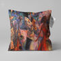 Abstract Jazz Music Themed Oil Painting Cushion Cover, thumbnail 1 of 7