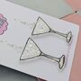 Glitter Martini Glass Resin Earrings, thumbnail 2 of 8