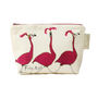 Friday Night Flamingo Make Up Bag, thumbnail 1 of 6