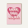 Love You Mama, Birthday Tea Towel And Card, thumbnail 4 of 5