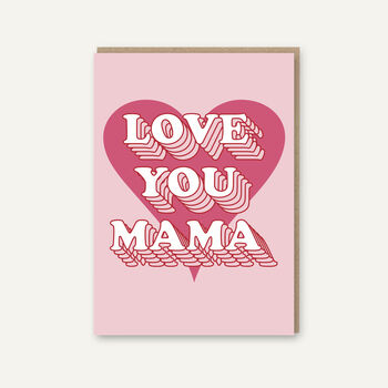 Love You Mama, Birthday Tea Towel And Card, 4 of 5