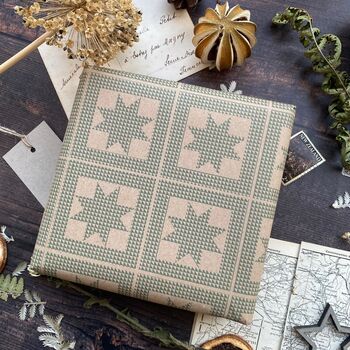 Star Patchwork 'Little Women' Paper Fibre Wrapping Paper, 2 of 12