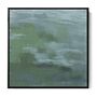 Green Teal Abstract Expressionist Canvas Art Print, thumbnail 1 of 3