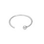 Sterling Silver 23 Ga Open Hoop Nose Ring Ball 9mm, thumbnail 3 of 4