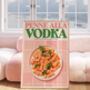 Vodka Pasta Kitchen Print, thumbnail 3 of 3