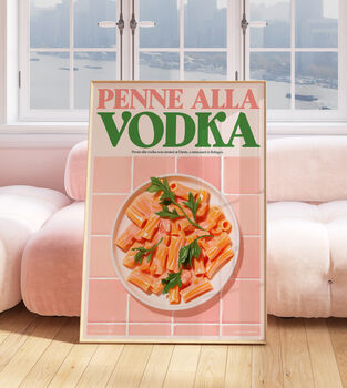 Vodka Pasta Kitchen Print, 3 of 3