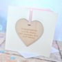 Personalised Baby Wooden Decoration Card, thumbnail 1 of 2
