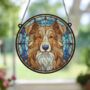 Nova Scotia Duck Tolling Retriever Stained Glass Effect Suncatcher, thumbnail 3 of 6