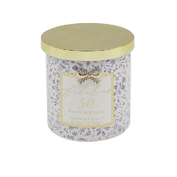 Fabulous 50 Scented 50th Birthday Candle And Matching Luxury Gift Box, 4 of 4