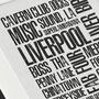Made In Liverpool Print, thumbnail 3 of 3