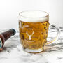 Personalised Stag Dimpled Beer Glass, thumbnail 4 of 5