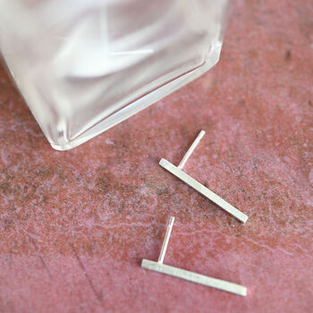 Minimalist Sm Bar Earrings, 2 of 4