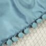 Pom Pom Plush Soft Velvet Cushion Cover, thumbnail 3 of 4