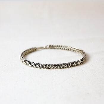 Sterling Silver Boho Rope Bracelet, 2 of 4