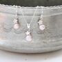 Pearl Pendant And Earrings Set With Silver Star, thumbnail 8 of 12