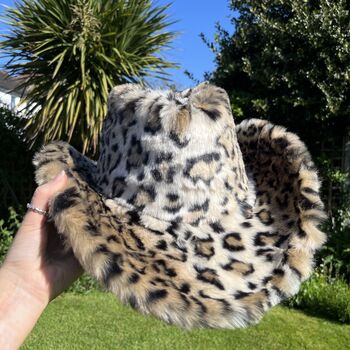 Snow Leopard Fur Cowboy Hat, 6 of 9