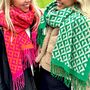Personalised Two Tone Abstract Heart Scarf, thumbnail 1 of 4
