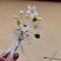 Pearl And Gold Wedding Boutonniere For Groom And Groomsmen, thumbnail 3 of 11