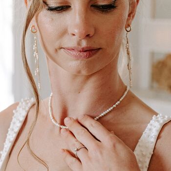 Dainty Freshwater Pearl Beaded Necklace, 6 of 13