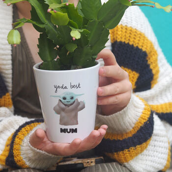 Yoda Personalised 'Grow A Light Sabre' Plant Pot, 4 of 4