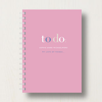 Personalised 'To Do' Lists Journal, 7 of 10