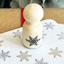 Mini Snowflake Rubber Stamp For Christmas Crafting, thumbnail 2 of 4