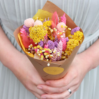 Personalised Dried Flowers Bouquet, 7 of 10