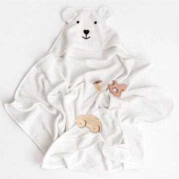 Hooded Baby Towel Newborn Baby Shower Gift, 2 of 12