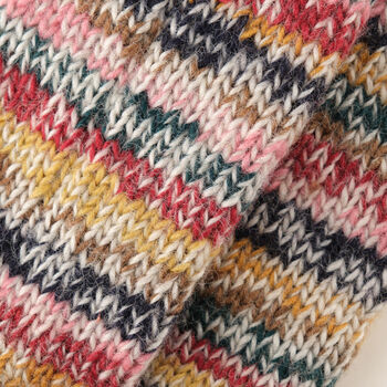 Hand Knitted Striped Wool Socks, 3 of 5