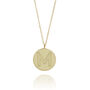 9ct Yellow Gold Facett Initial Necklace, thumbnail 2 of 10