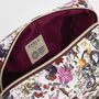 Floral Engravings Large Velvet Cosmetic Bag, thumbnail 4 of 6