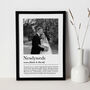 Personalised Newlyweds Print, Wedding Gift For Couple, thumbnail 2 of 6